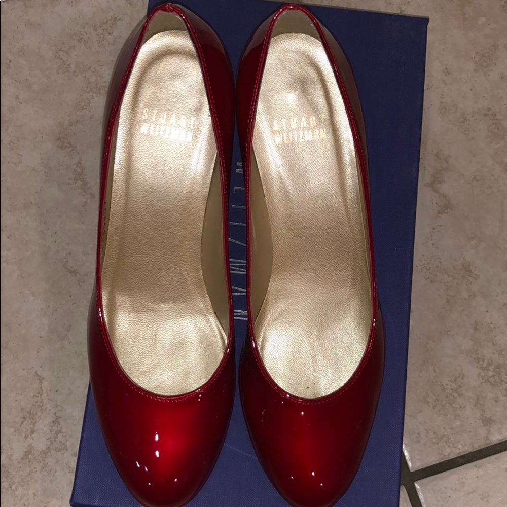 Worn Once Stuart Weitzman Red Heels - image 2